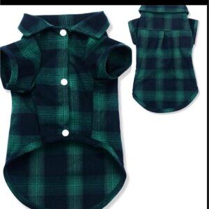 Dog Shirt Button Plaid Dog Shirt Size 6XL
